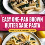 One-Pan Brown Butter and Sage Pasta Recipe