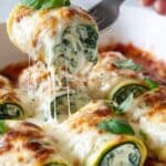 Zucchini Rollatini with Ricotta, Pecorino Romano, and Mozzarella Recipe