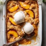 Old School Easy Brown Sugar Peach Cobbler Recipe
