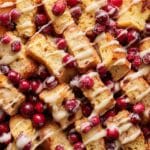 Cranberry Bread Pudding with Orange Glaze Recipe