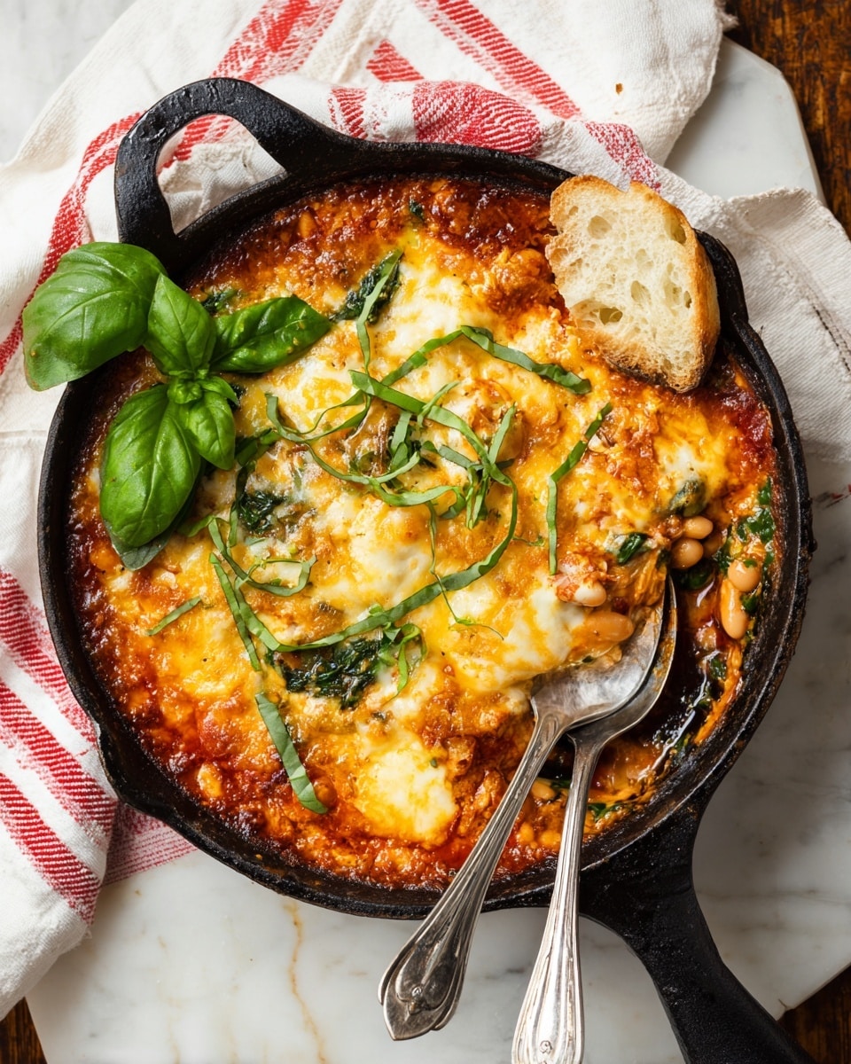Cheesy White Bean Tomato Bake Recipe