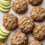 Apple Cinnamon Oatmeal Cookies with Maple Icing Recipe