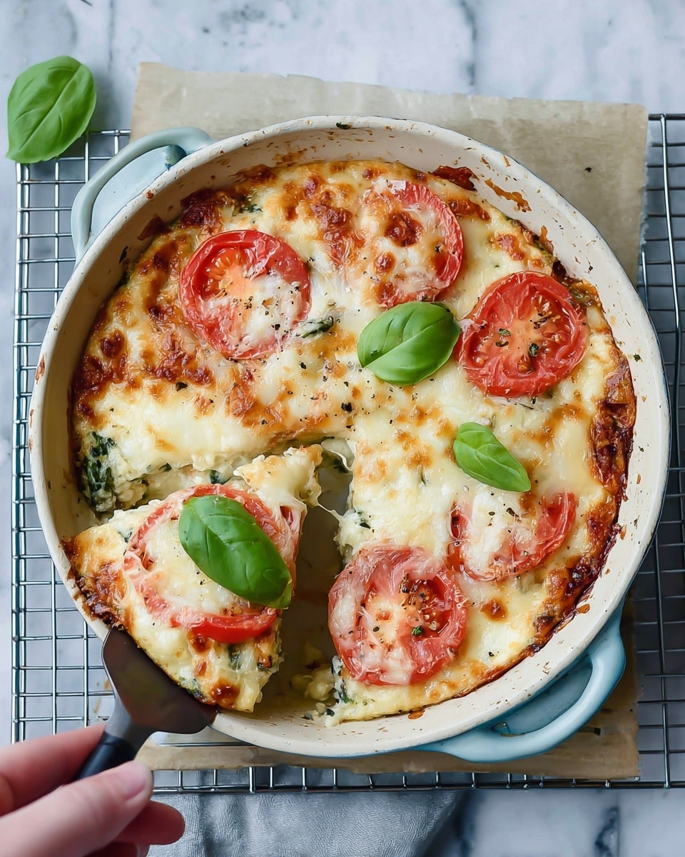 Crustless Southern Tomato Pie Recipe