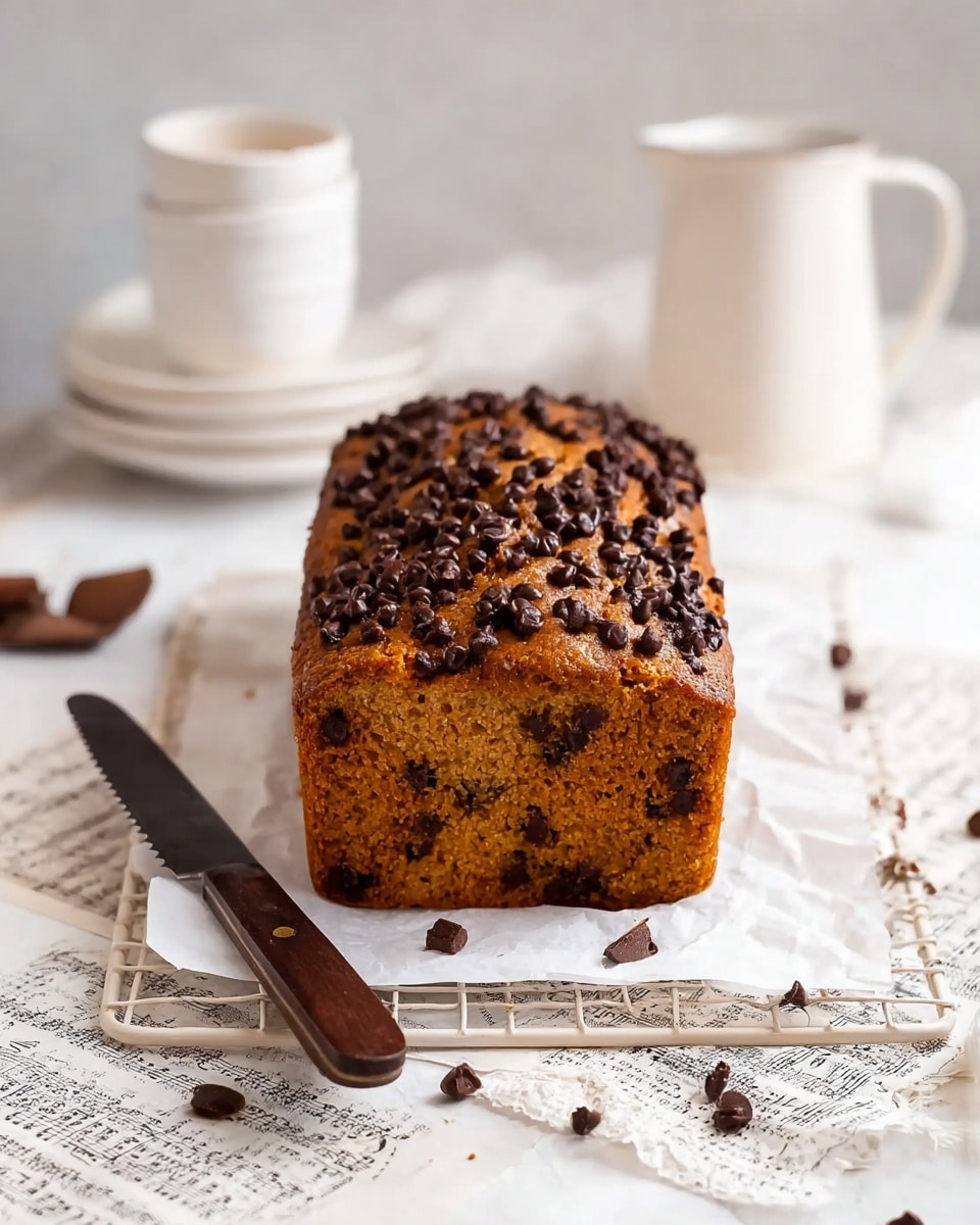 Vegan Chocolate Chip Pumpkin Bread Recipe