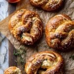 Spinach and Artichoke Stuffed Soft Pretzels Recipe