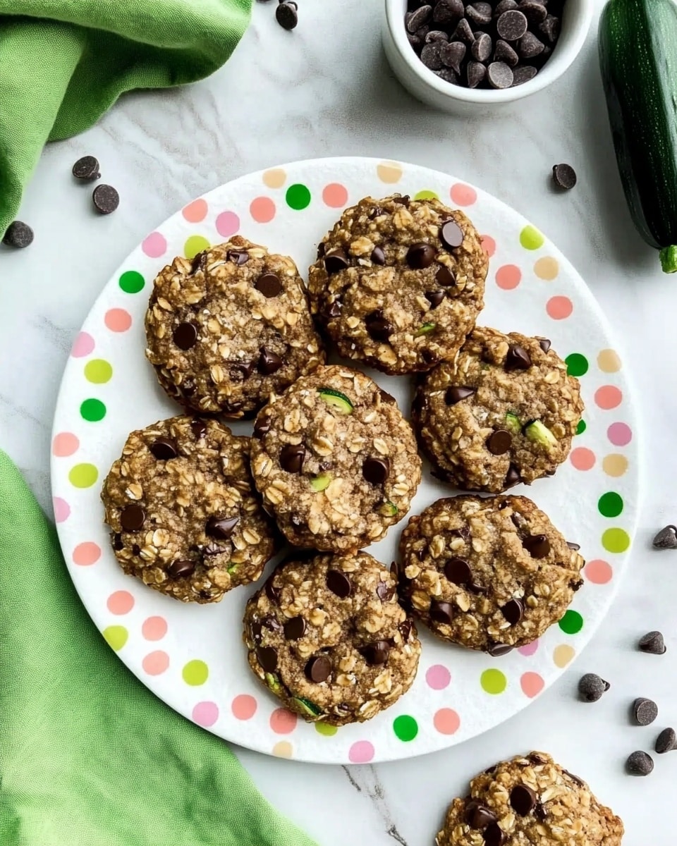 A stack of three chocolate chip cookies is shown on a wooden board against a white marbled background. The bottom layer is a whole, thick cookie with a rough, bumpy texture mixed with dark chocolate chips. The middle layer is a cookie half with a crumbly inside filled with melted dark chocolate chunks and some green flecks, likely from added ingredients. The top layer is another cookie half, slightly angled, showing more dark chocolate chips and melted spots with a golden-brown baked surface. The cookies look soft and moist, with chocolate chips clearly visible on all layers. Photo taken with an iphone --ar 4:5 --v 6.1