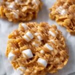 No-Bake Peanut Butter Cornflake Cookies with Marshmallows Recipe
