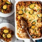 Cheesy Zucchini and Turkey Casserole Recipe
