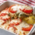 Pesto Chicken Bake with Tomatoes and Mozzarella Recipe