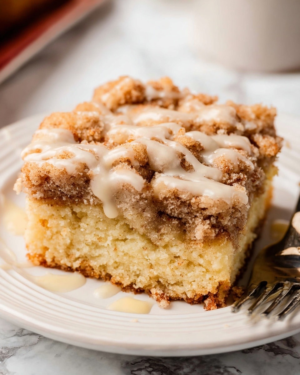 Apple Crumb Cake with Cider Glaze Recipe