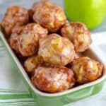 Baked Apple Fritters with Caramelized Glaze Recipe