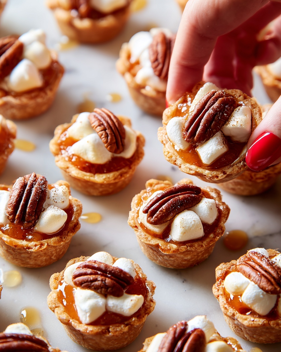 Sweet Potato Crescent Bites with Marshmallows and Pecans Recipe