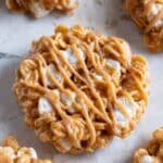 No-Bake Peanut Butter Cornflake Cookies with Marshmallows Recipe