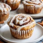 Pumpkin Cinnamon Roll Muffins Recipe