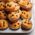Mini Chocolate Chip Pumpkin Muffins Recipe