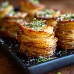 Crispy Cheesy Potatoes Stacks Recipe
