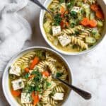 Vegan Chicken Noodle Soup [Stove, Instant Pot, Crockpot] Recipe