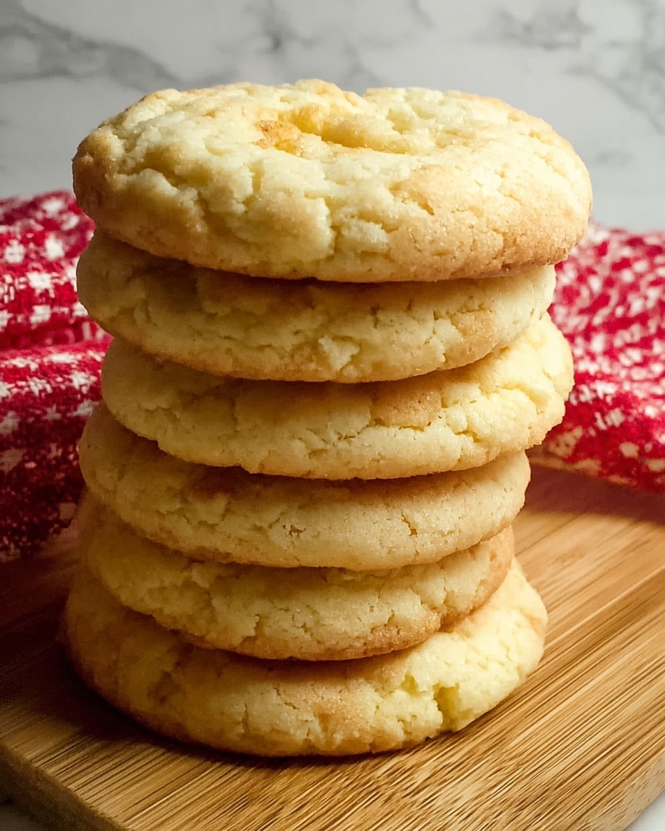 A stack of six round, golden-yellow bread rolls is placed on a wooden board. Each roll has a puffy texture with a slightly cracked surface and a light brown, baked edge. The rolls are neatly piled on top of each other, showing their soft and fluffy inside. Part of a red and white checkered cloth is visible beside the board, and the background features a white marbled texture. photo taken with an iphone --ar 4:5 --v 7