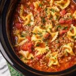 Slow Cooker Lasagna Soup Recipe
