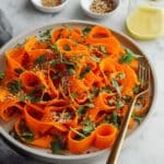 Raw Carrot Salad with Tangy Vinaigrette and Fresh Herbs Recipe