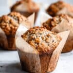 Carrot Cake Muffins with Bananas and Walnuts Recipe