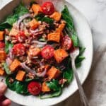 Roasted Sweet Potato Salad with Lemon-Dijon Dressing Recipe