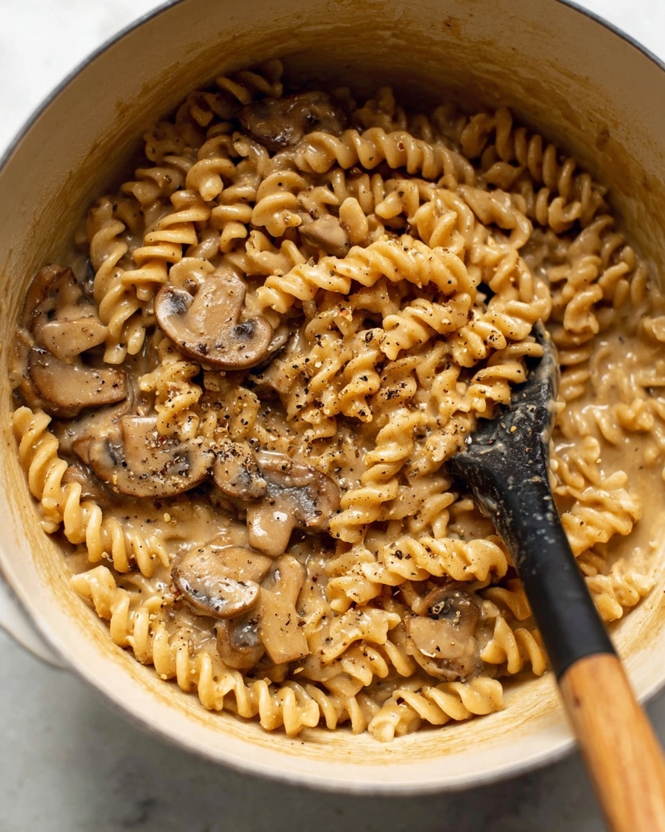 Vegan Mushroom Stroganoff with Cashew Cream and White Wine Recipe
