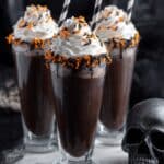 Black Cocoa Milkshake with Whipped Cream and Black Sanding Sugar Recipe