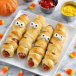 Air Fryer Mummy Hot Dogs Recipe