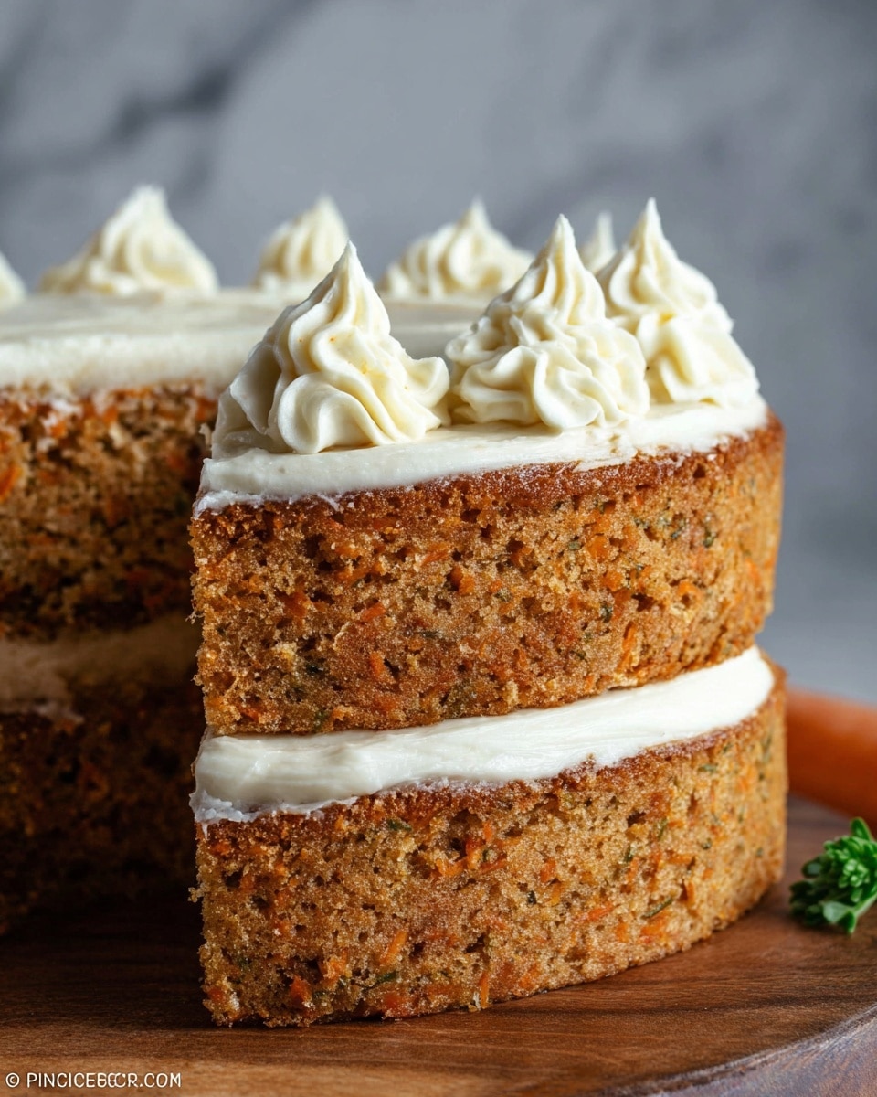 Das Bild zeigt einen zweistöckigen runden Kuchen mit einer dicken, hellbraunen Textur. Zwischen den Schichten befindet sich ein Ring aus glatter weißer Creme, der in weichen, spitzen Hügeln rundherum spritzt. Die oberste Schicht des Kuchens besteht aus gleichmäßig verteilten weißen Sahneklecksen, die jeweils wie eine kleine Spitze geformt sind. Der Kuchen sitzt auf einem runden Holzbrett mit Rindenrändern und der Hintergrund ist weiß marmoriert. Foto aufgenommen mit einem iPhone --AR 4:5 --V 7