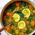 Lemon Turmeric Lentil Soup Recipe