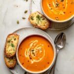 Roasted Butternut Squash and Red Pepper Soup Recipe