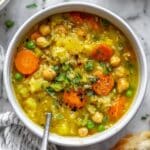Lemon Chicken Chickpea Soup Recipe