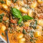 Creamy One Pan Gnocchi with Sausage and Zucchini Recipe