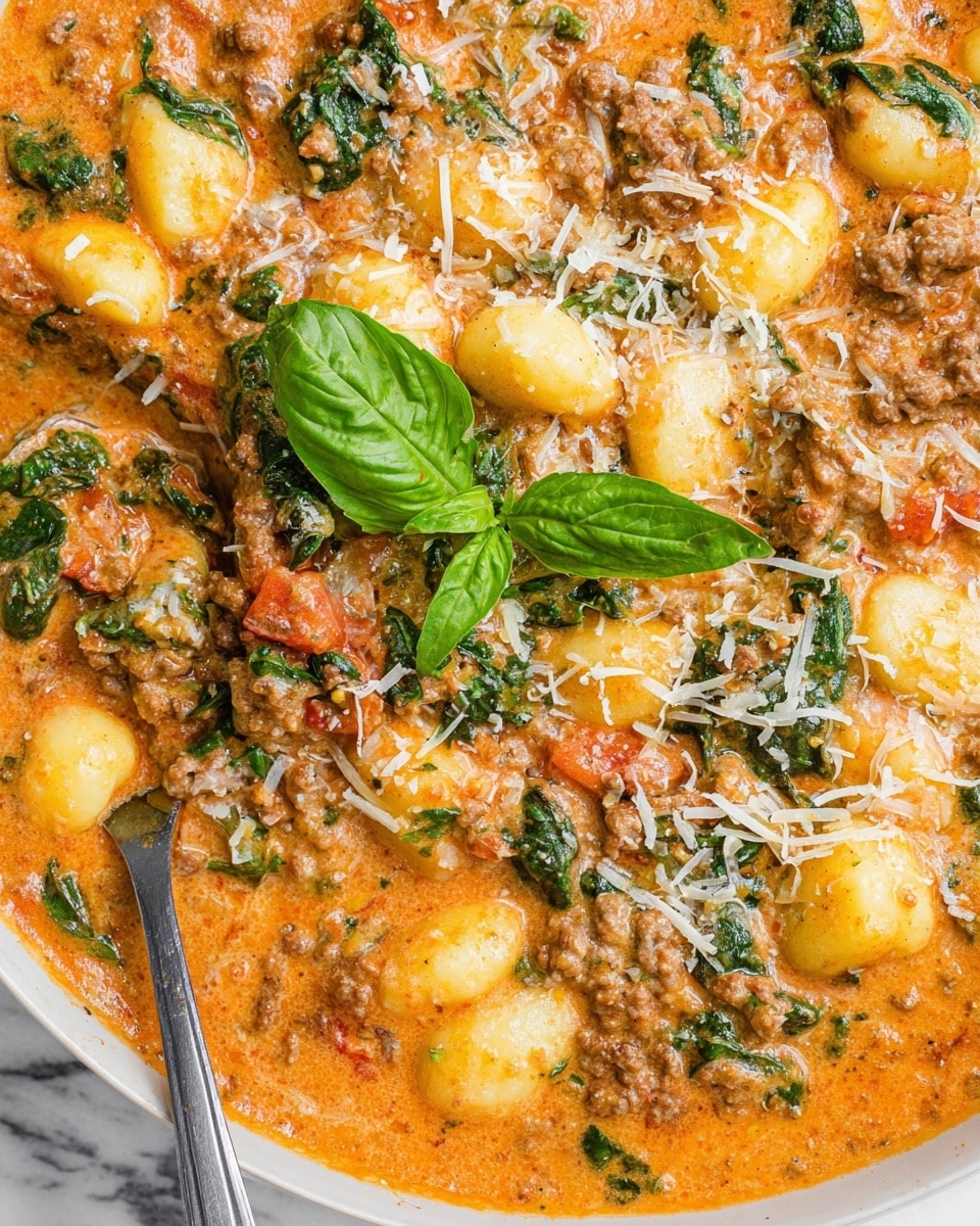 Creamy One Pan Gnocchi with Sausage and Zucchini Recipe