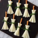 Cheesy Witches Pretzel Broomsticks Recipe