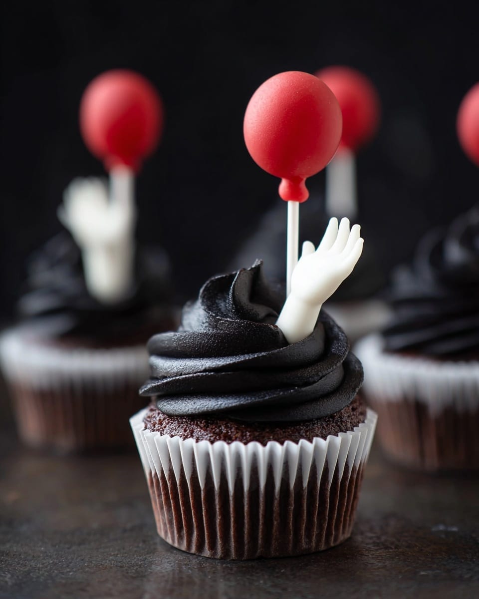 Creepy Clown Cupcakes for Halloween Recipe