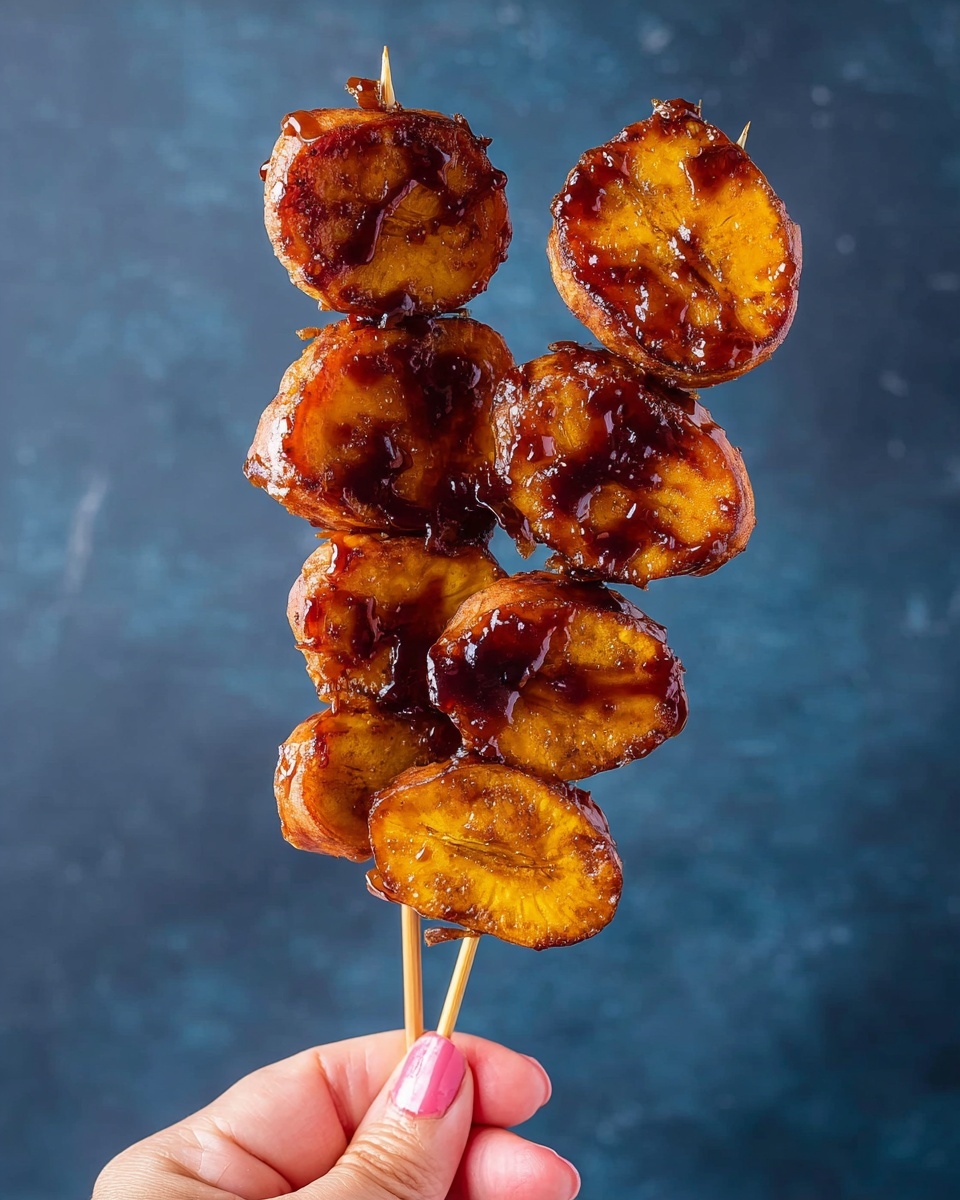 The image shows a close-up of grilled slices of orange sweet potatoes and round orange carrots arranged on a metal cooling rack. Each slice has a shiny caramelized glaze with darker charred spots, giving a glossy, slightly sticky texture. The sweet potato slices are oval and thick, with a bright orange inside and darker caramel edges. The carrot slices are round and smaller, showing a vivid orange color with the same shiny glaze and slight charring. The background is a white marbled texture. Photo taken with an iphone --ar 4:5 --v 7