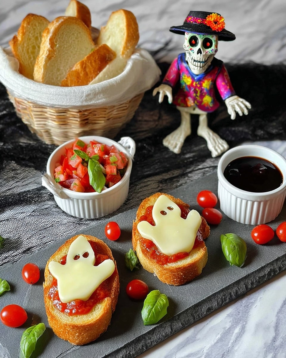 Ghostly Caprese Bites (Boo-Schetta) Recipe
