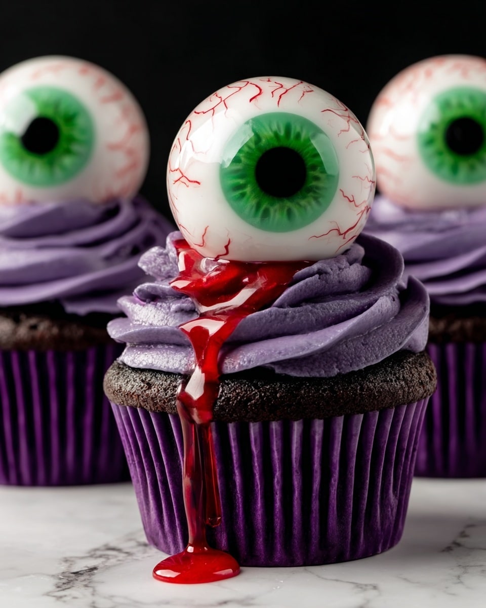 Monster Eye Cupcakes with Edible Goo Recipe