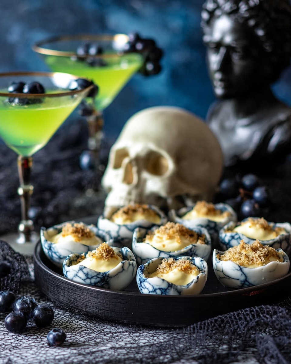 Halloween Blackened Deviled Eggs Recipe