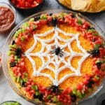 Halloween Spiderweb 7-Layer Dip Recipe