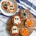 Easy Mini Halloween Pizzas Recipe