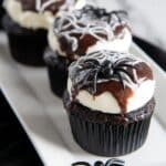 Black and White Spider Web Cupcakes Recipe