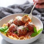 Easy Slow Cooker Beef Meatballs in Marinara Recipe