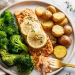 Honey Mustard Salmon Sheet Pan Dinner Recipe