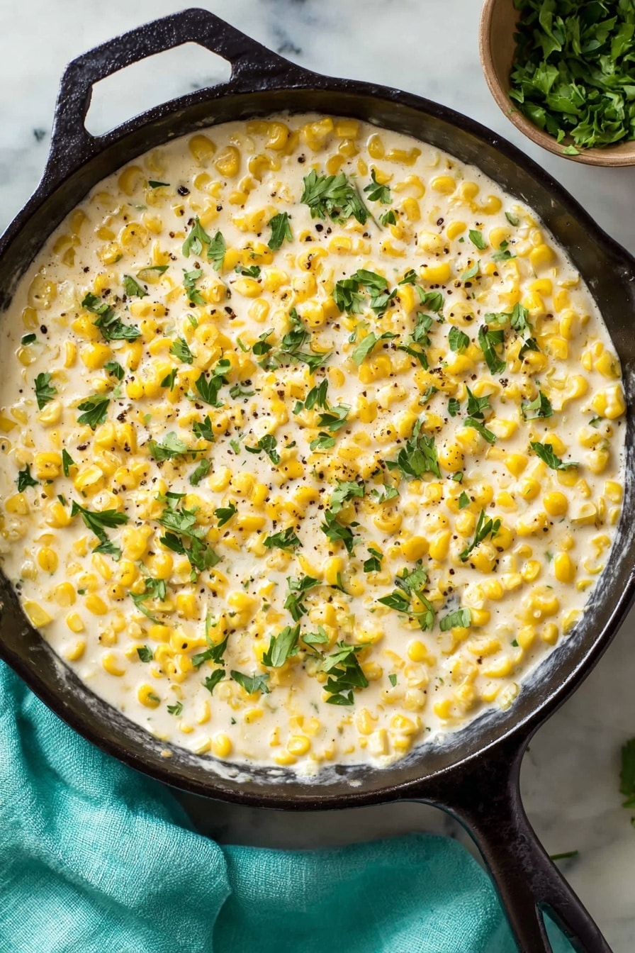 Creamed Corn with Parmesan Recipe