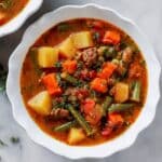 Healthy Crock Pot Hamburger Soup Recipe