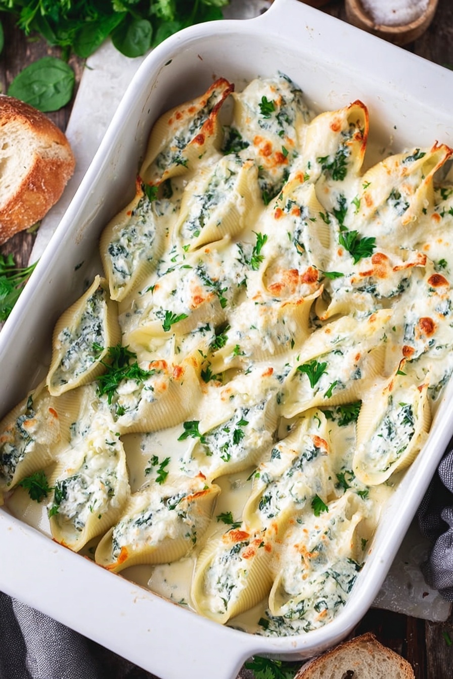 Creamy Chicken Stuffed Pasta Shells Recipe