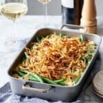 Creamy Mushroom Green Bean Casserole with Crispy Onions Recipe
